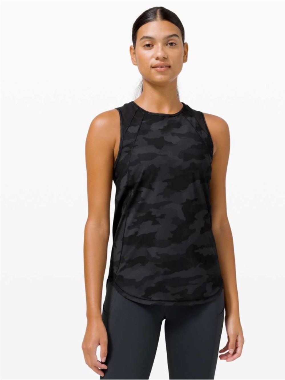 Lululemon Sculpt Tank in Black Camouflage